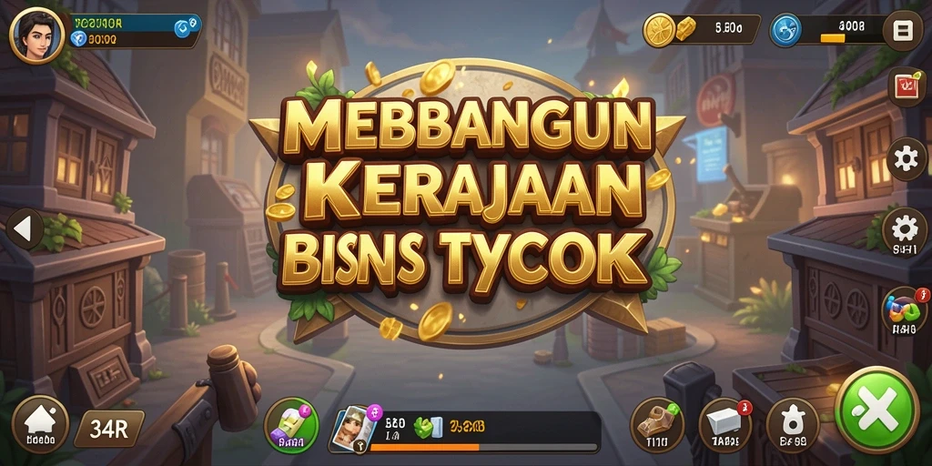Tampilan gameplay menarik dari 34R yang menunjukkan pengelolaan bisnis.