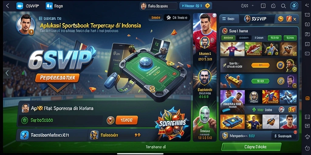 Tampilan gameplay Sportsbook di aplikasi 6SVIP yang menarik.