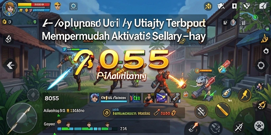 Screenshot utama menampilkan antarmuka aplikasi Utility 8055 yang intuitif.