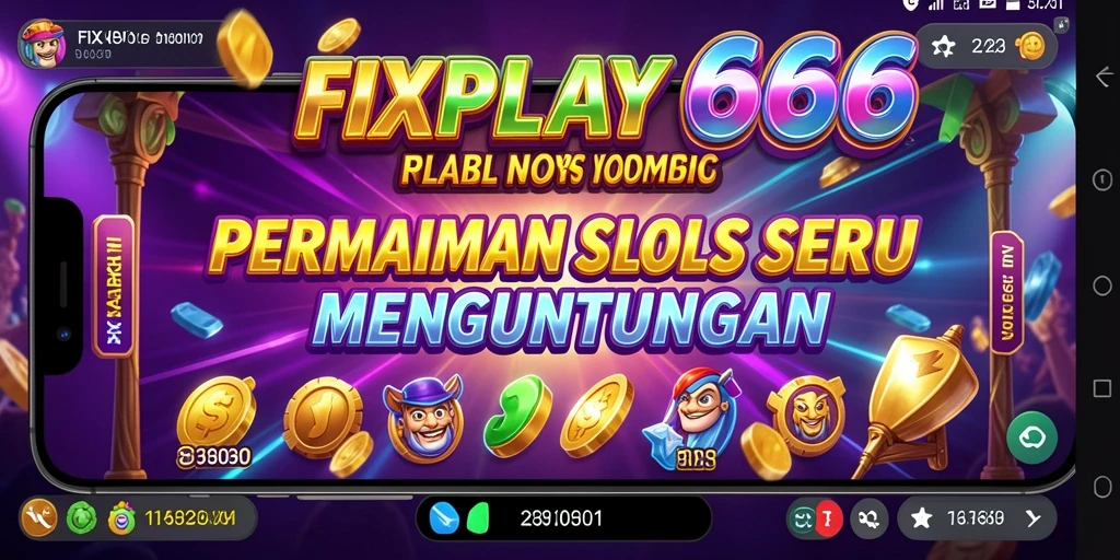 Screenshot utama FIXPLAY666 menampilkan gameplay slot yang menegangkan.