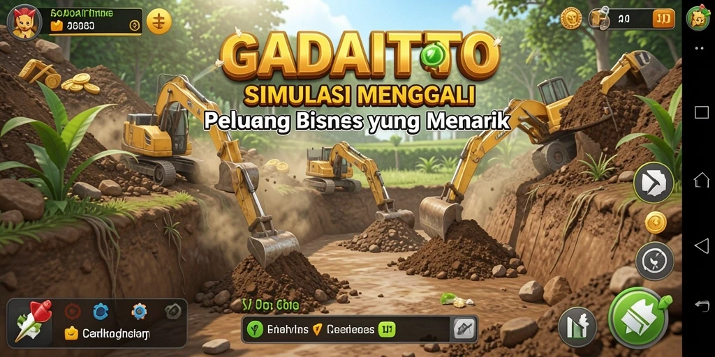 Gameplay GADAITOTO menampilkan tantangan bisnis yang menarik.