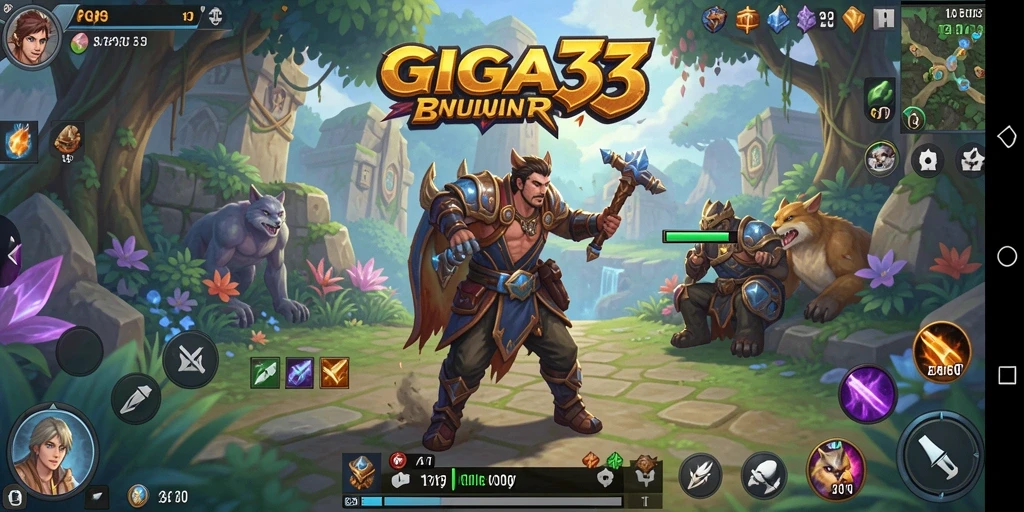 Tangkapan layar GIGA33 menunjukkan aksi seru di dunia RPG yang menakjubkan.