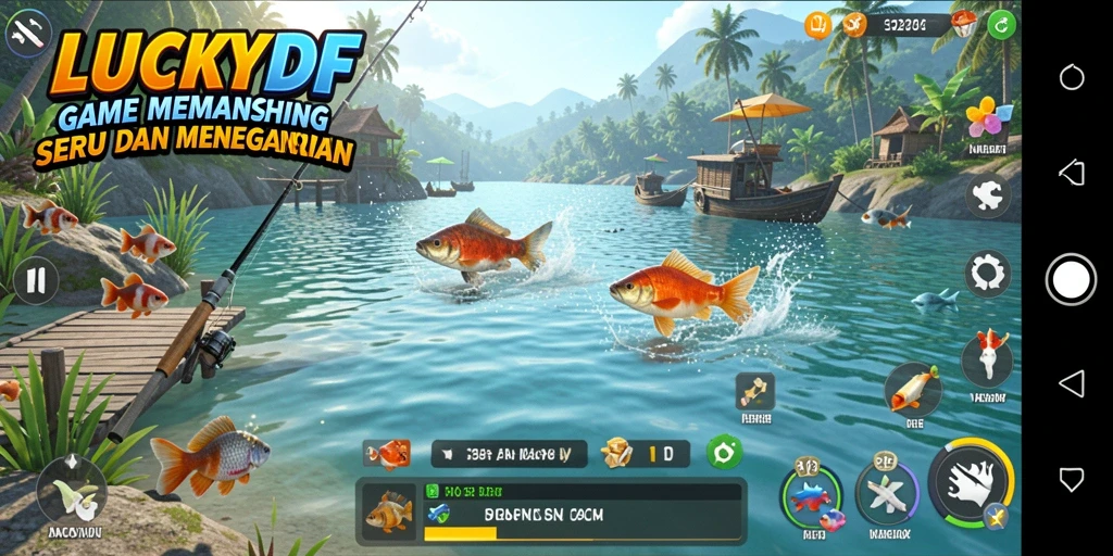 Tangkapan ikan besar dalam petualangan memancing LUCKYDF.