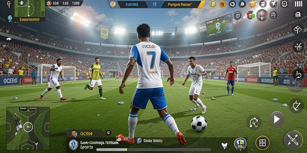 Screenshot memukau dari gameplay OCE69 yang menampilkan aksi olahraga seru.