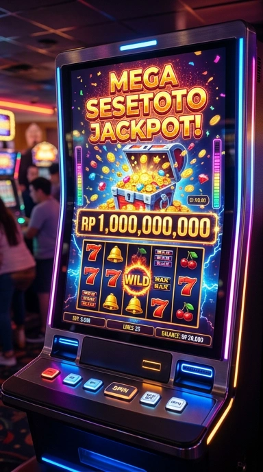 Tampilan utama aplikasi sesetoto yang memudahkan navigasi.